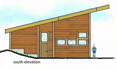 side of building drawing