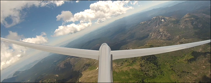 sailplane in flight
