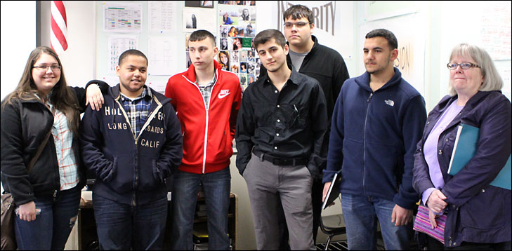 photo of visiting students