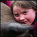 photo of girl and pig ear